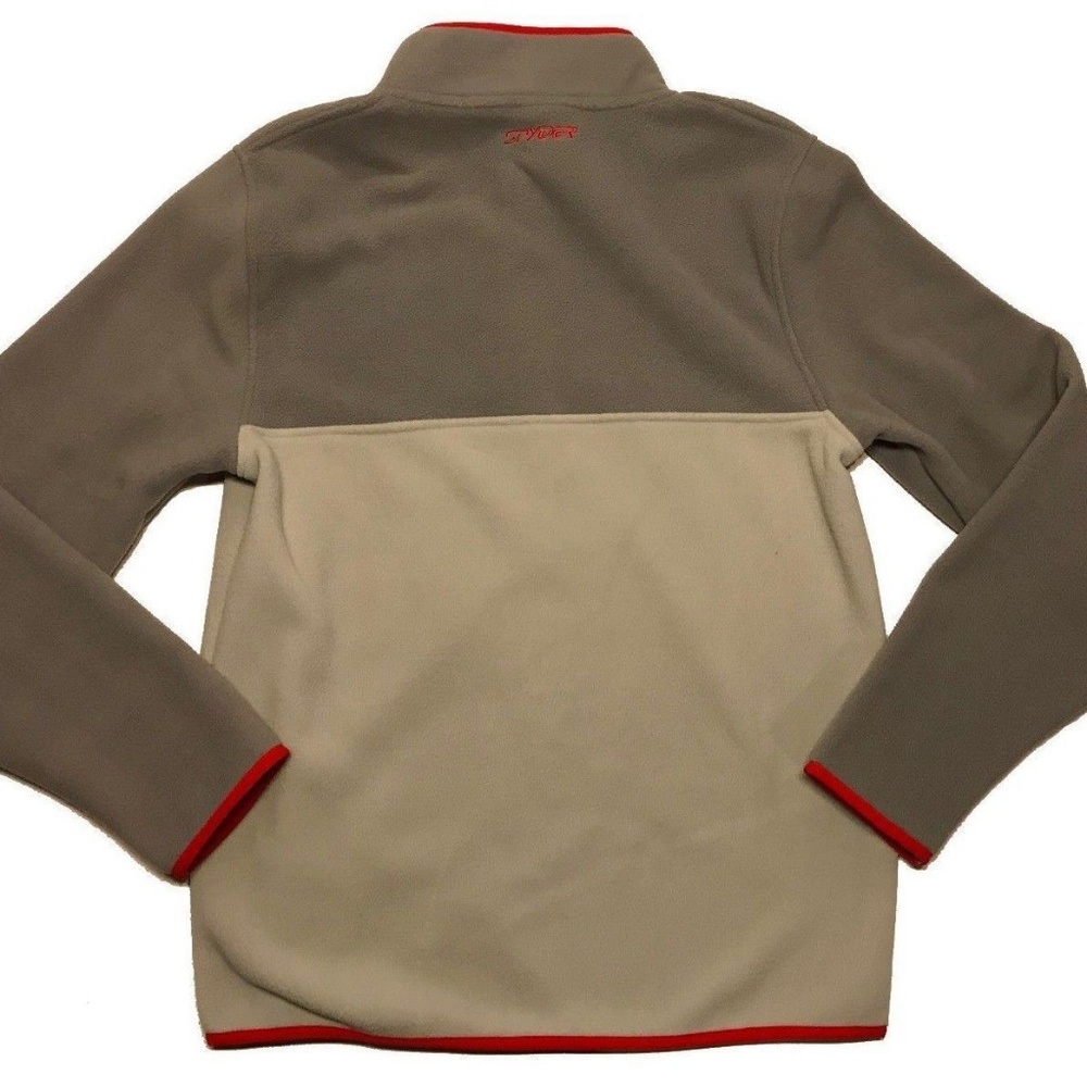 SPYDER Pull-Over 1/4 Button Polar Fleece Jacket - Picture 3 of 7